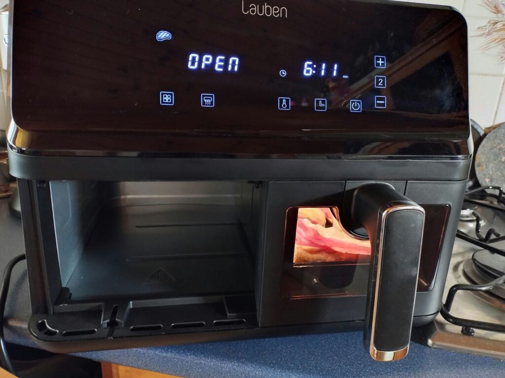 Recenze: horkovzdušná fritéza Lauben DualZone Air Fryer 8000BC: rodinné provedení s vysokým výkonem a oddělenými zónami 10 Lauben DualZone Air Fryer 8000BC 5