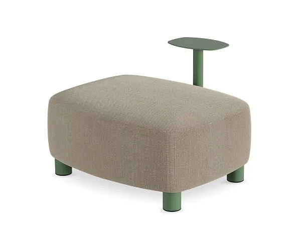 LD Seating uvádí modulární sezení Pod a Nido Bench: Sestavu složíte sami 9 Puf Pod bez opěráku s volitelným ocelovým odkládacím stolkem