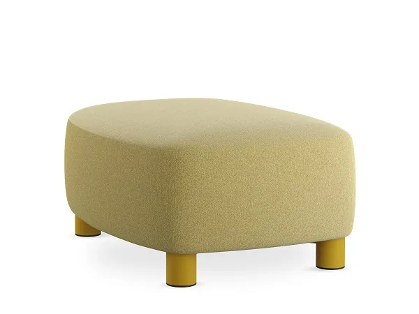 LD Seating uvádí modulární sezení Pod a Nido Bench: Sestavu složíte sami 8 Puf Pod bez opěráku v hořčicovém potahu se žlutou podnoží